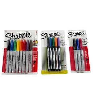 NEW Sharpie Fine Point Marker Pen Bundle Total 16 Markers Assorted Colors